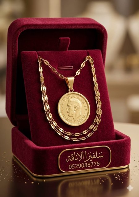 تعليقة ليرة ناعمة مع سنسالها