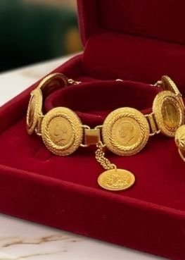 اسوارة ليرات مع رش سكر وتعليقة ليرة