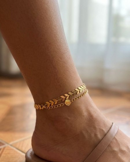 خلخال سبلة ذهبي