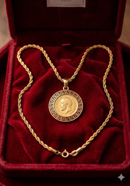 تعليقة ليرة فرزاكي مع سنسالها